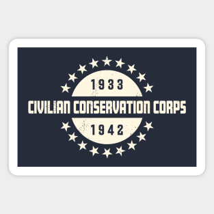 Civilian Conservation Corps - Stars with Years Magnet